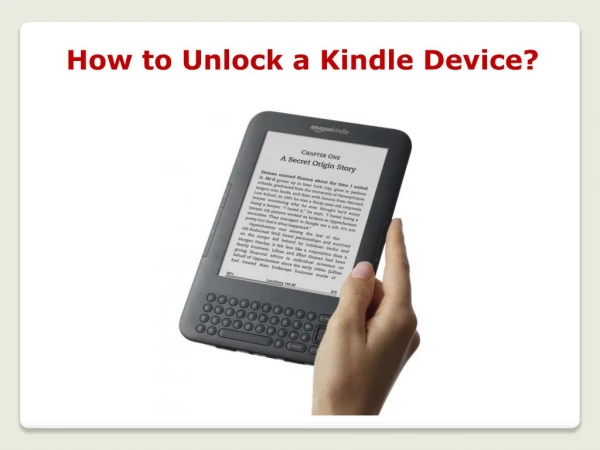 How to Unlock a Kindle Device?