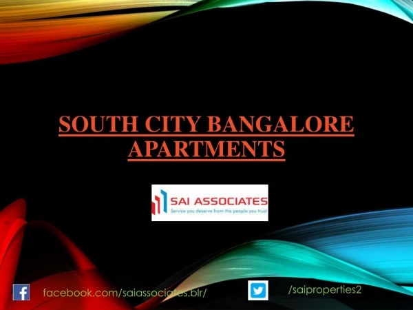 South city bangalore apartments