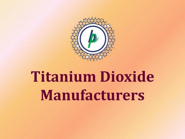 Titanium Dioxide Manufacturers