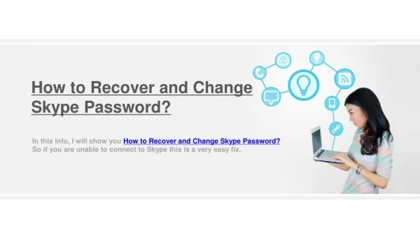 How to Recover and Change Skype Password?