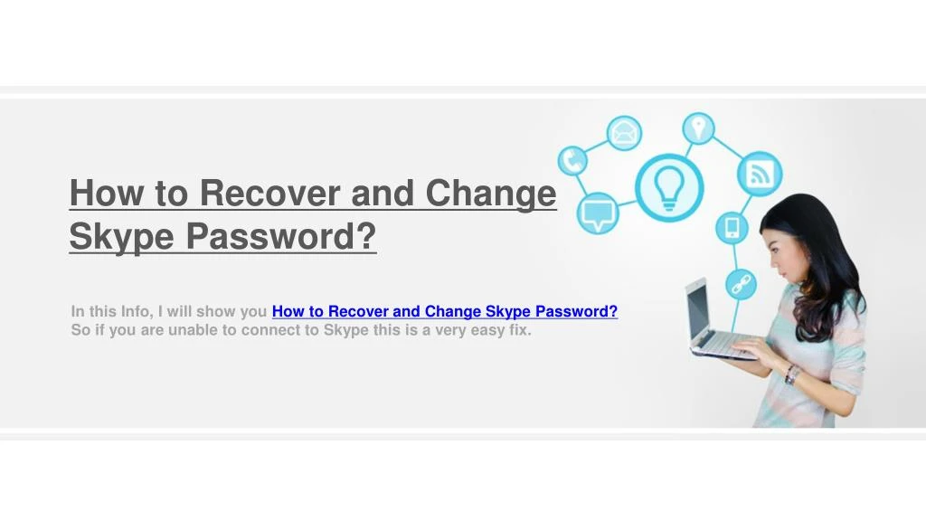 how to recover and change skype password