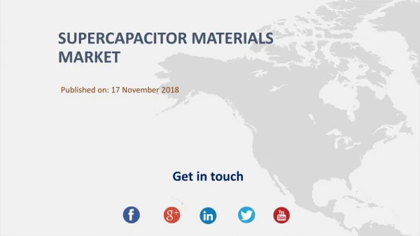 Supercapacitor Materials Market Research Report 2018