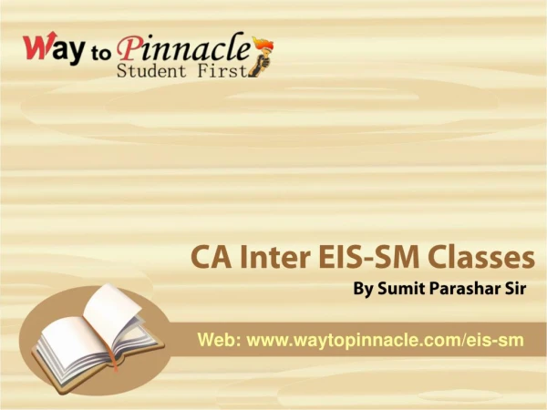 EIS SM Classes by Sumit Parashar Sir - EIS SM Face-to-Face, Pendrive & Virtual Classes