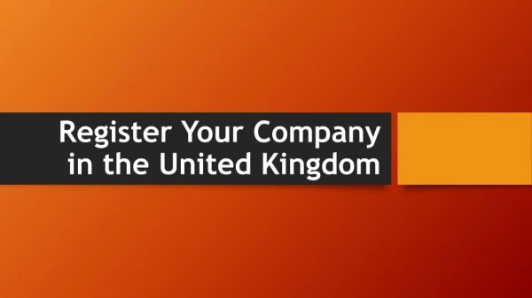 Register Your Company in the United Kingdom