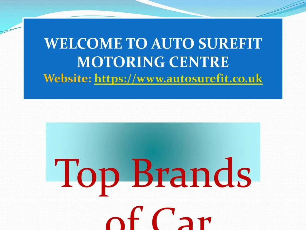 welcome to auto surefit motoring centre website