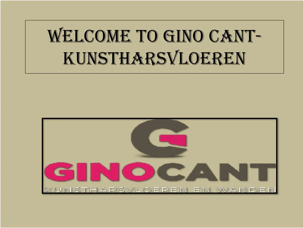 welcome to gino cant kunstharsvloeren