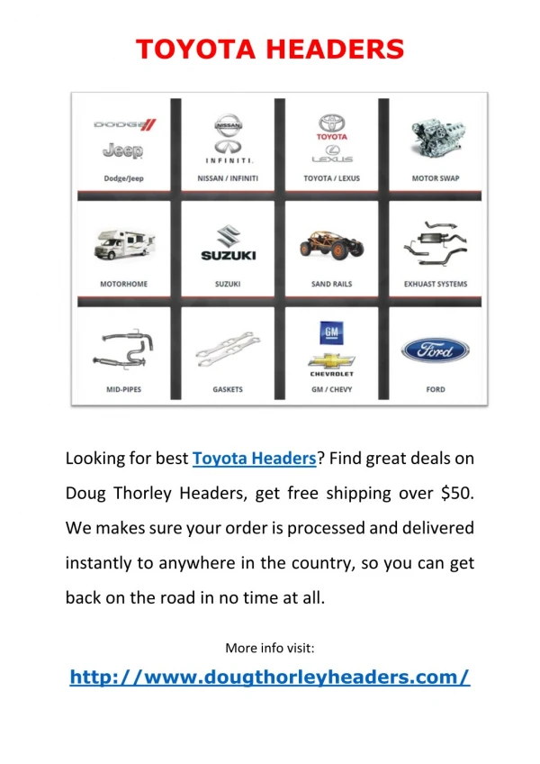 Toyota Headers