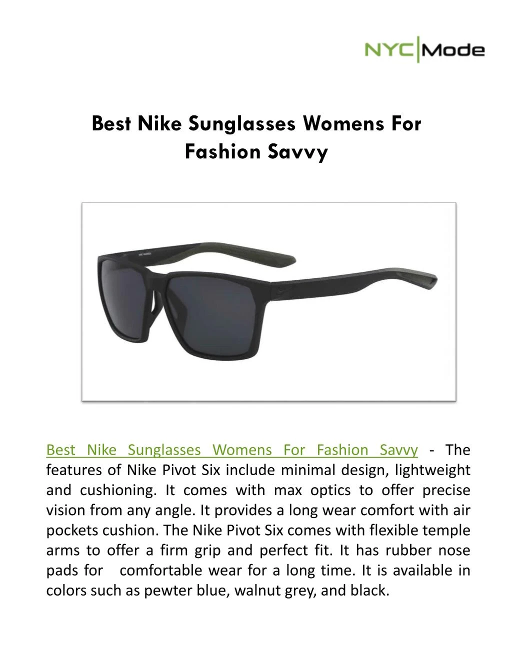 best nike sunglasses womens for fashion savvy