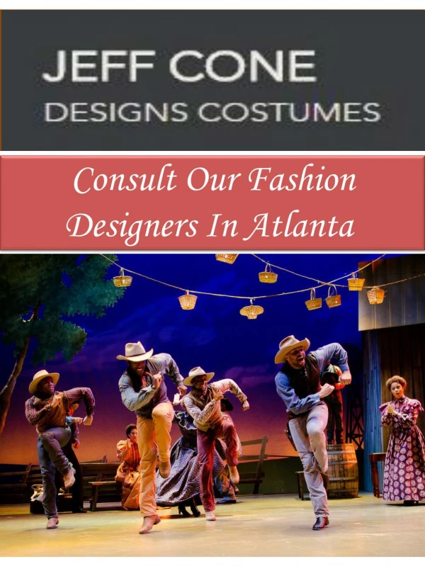 Consult Our Fashion Designers In Atlanta