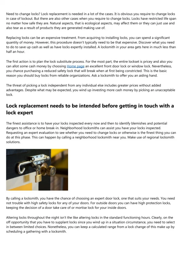 7 Quick Tips For Leading Lock Specialists.