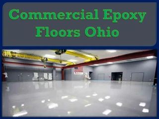 Commercial Epoxy Floors Ohio