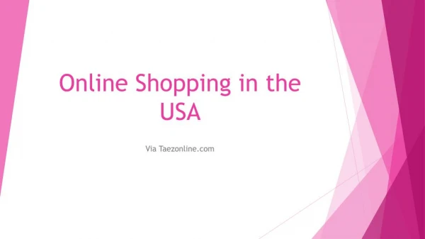 Online Shopping in the USA
