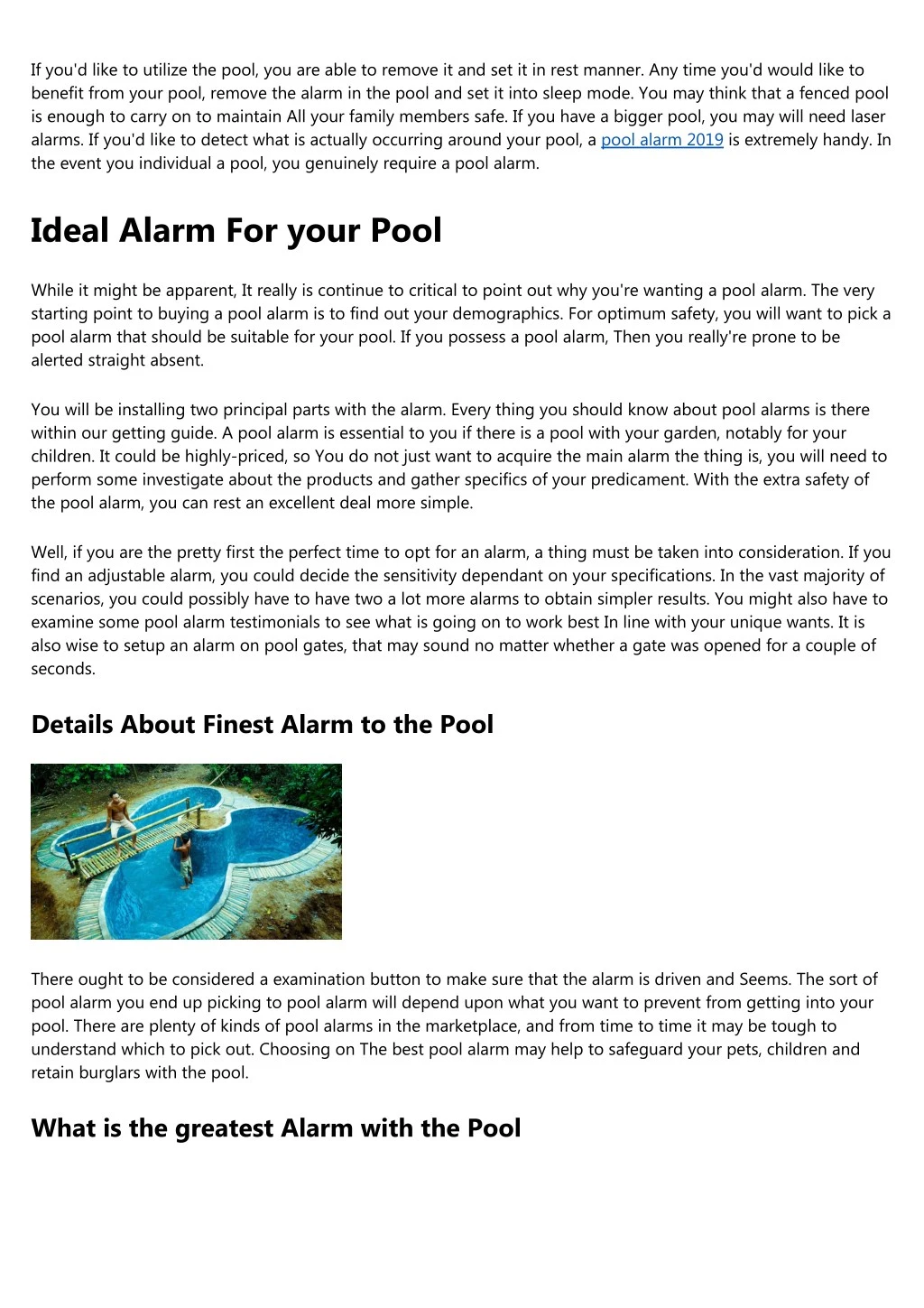 if you d like to utilize the pool you are able