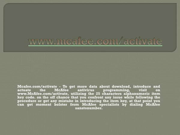 mcafee com activate to get more data about