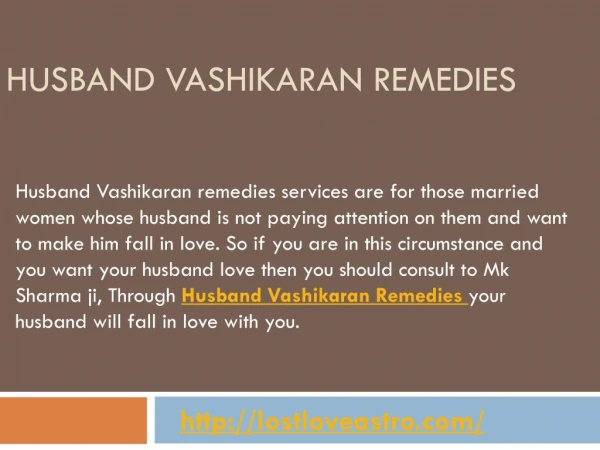 Powerful Husband Vashikaran Mantra Remedies