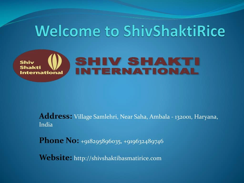 welcome to s hivshaktirice