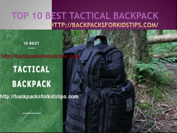 10 Best Tactical Backpack 2018