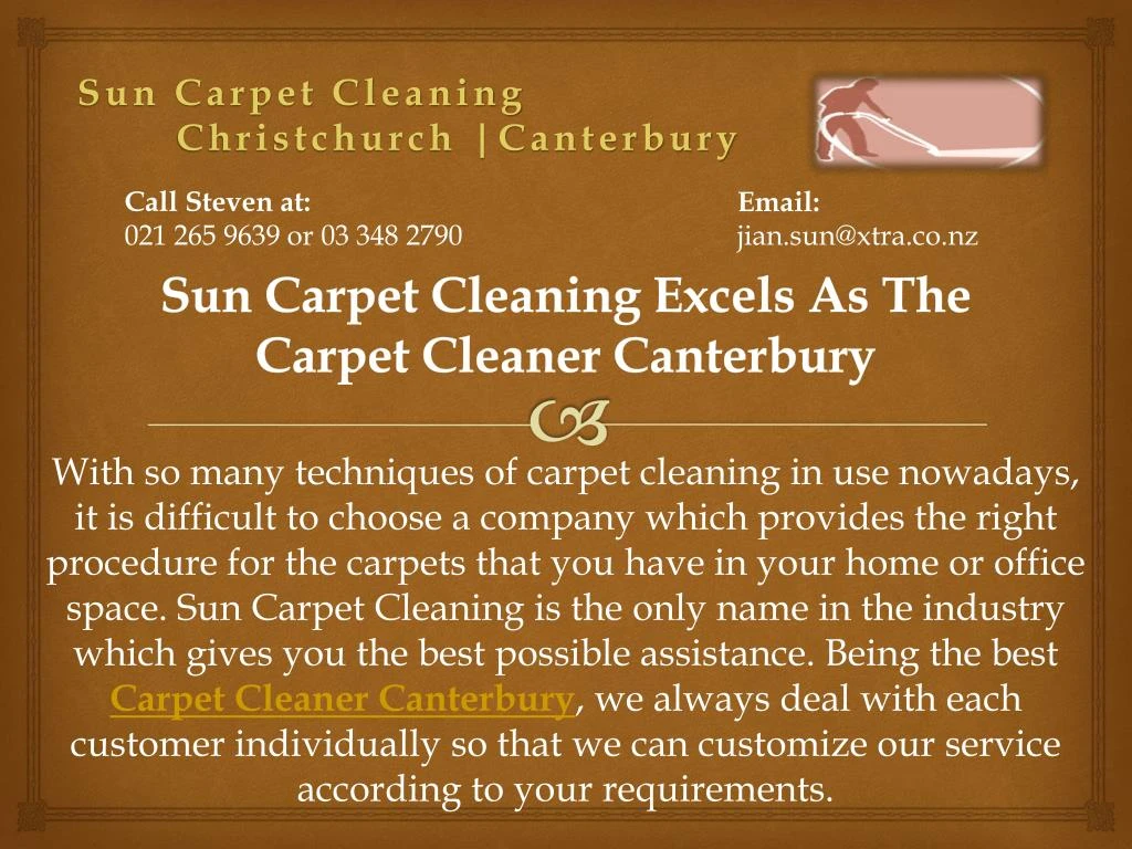 sun carpet cleaning excels as the carpet cleaner canterbury