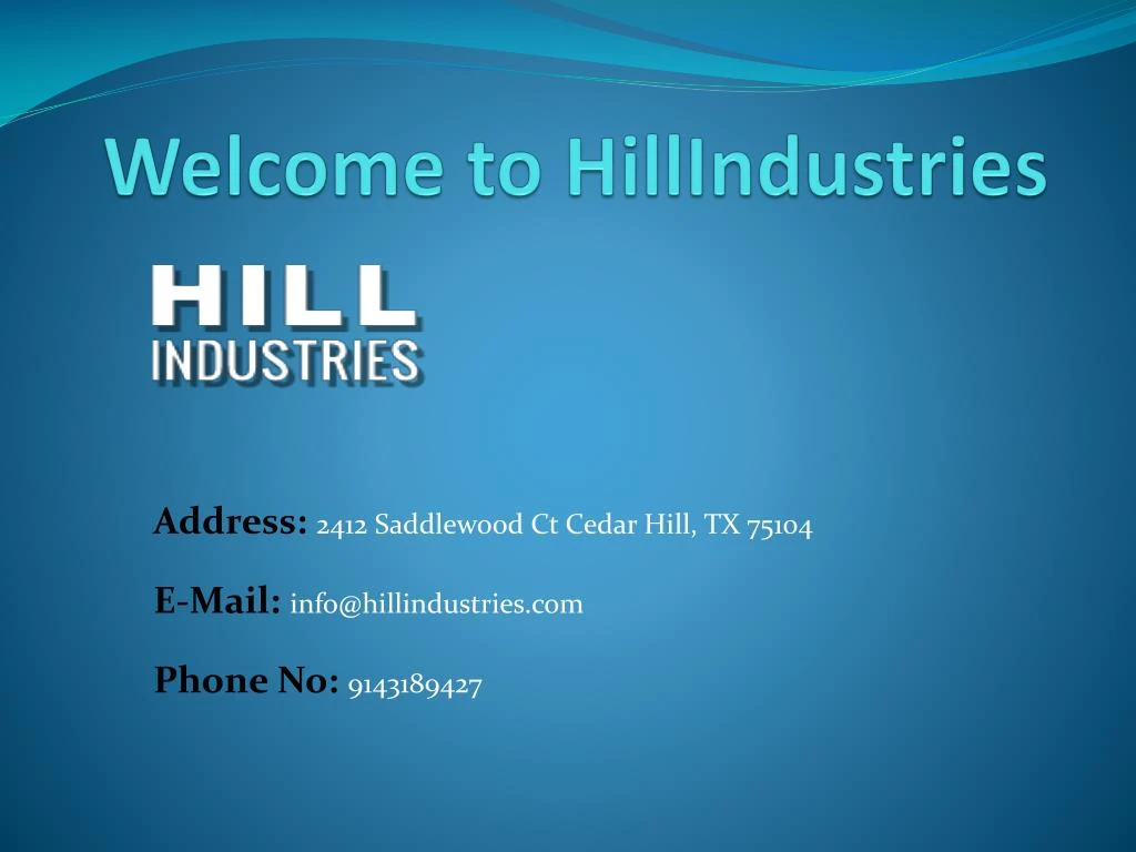welcome to h illindustries