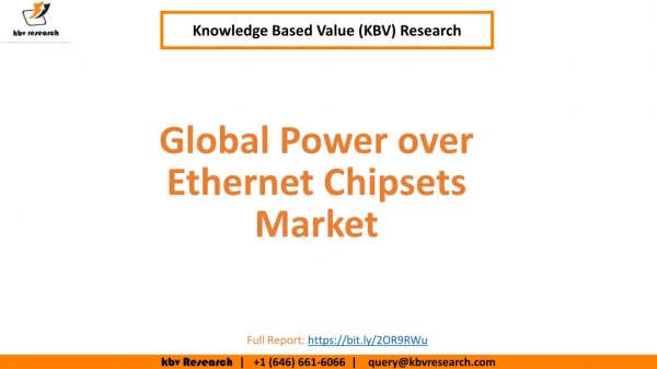 Global Power over Ethernet Chipsets Market