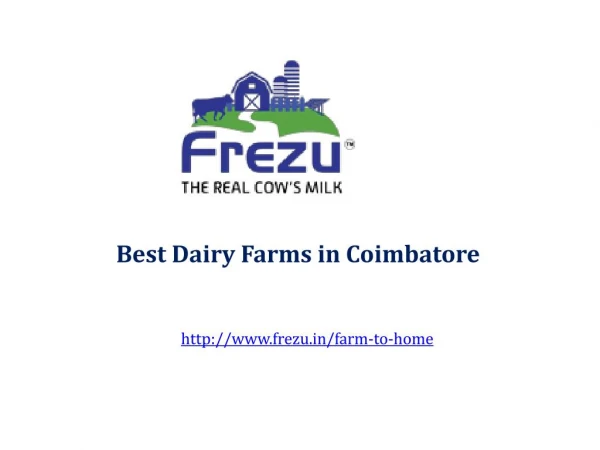 Best Dairy Farms in Coimbatore