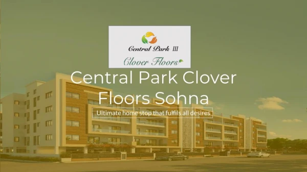 Central Park Clover Floors Sohna