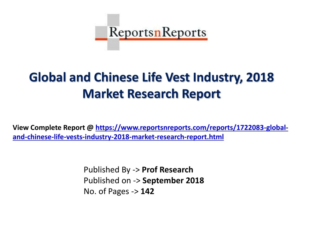 global and chinese life vest industry 2018 market