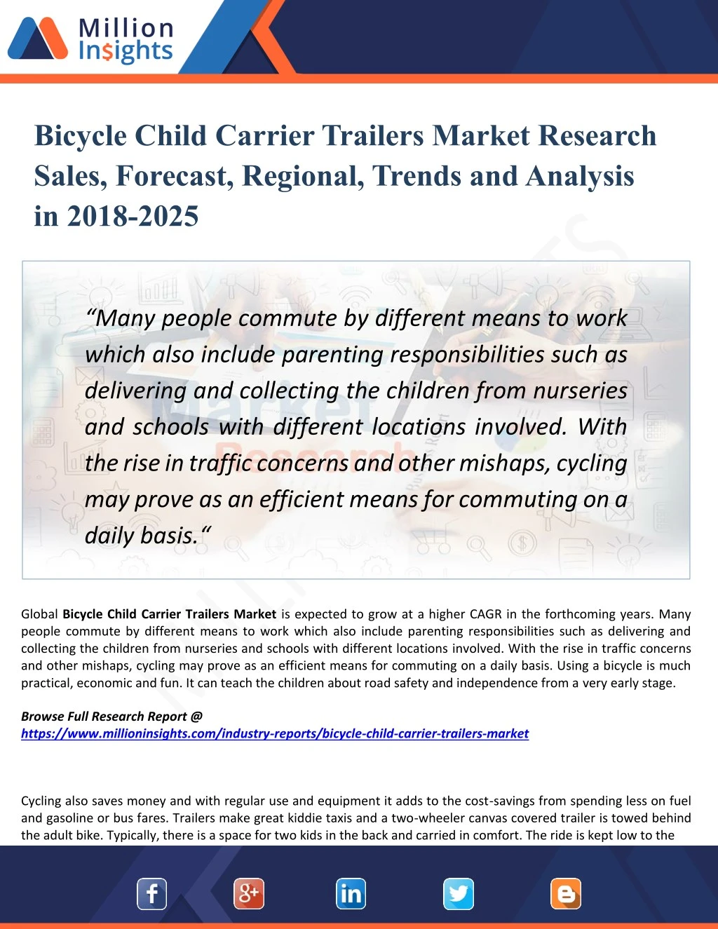 bicycle child carrier trailers market research