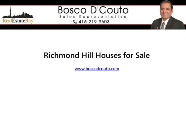 Richmond Hill Townhouse for Sale