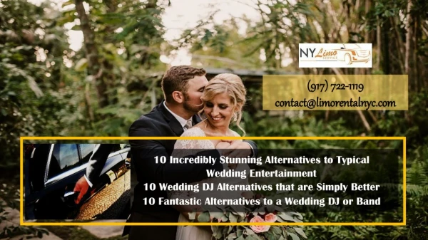 10 Incredibly Stunning Alternatives to Typical Wedding Entertainment