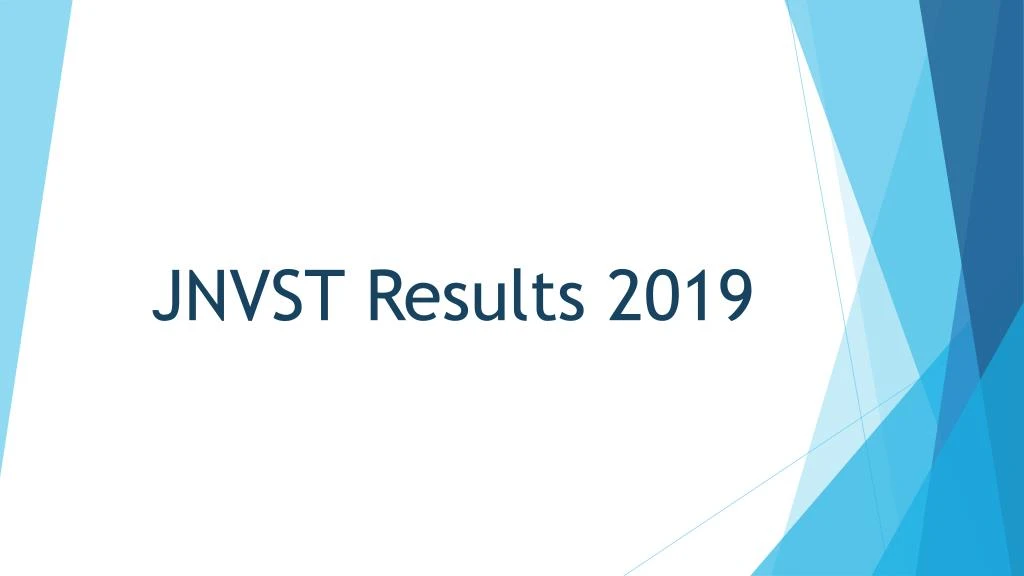 jnvst results 2019
