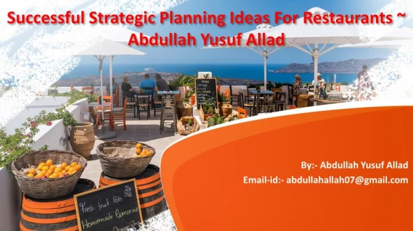 Successfull Promote Business Restaurant ~ #Abdullah Allad