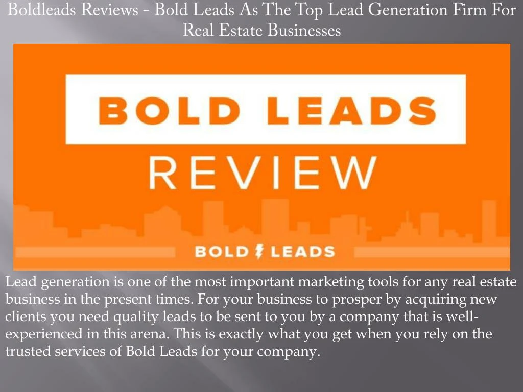 boldleads reviews bold leads as the top lead