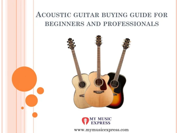 Acoustic guitar buying guide for beginners and professionals