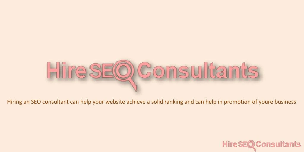 hiring an seo consultant can help your website