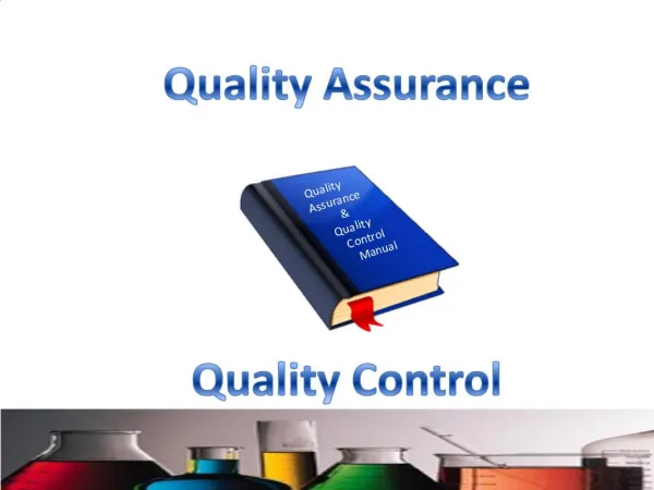 Quality Assurance Quality Control Manual