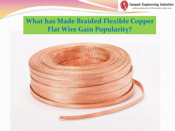 What has Made Braided Copper Flat Wire Gain Popularity?