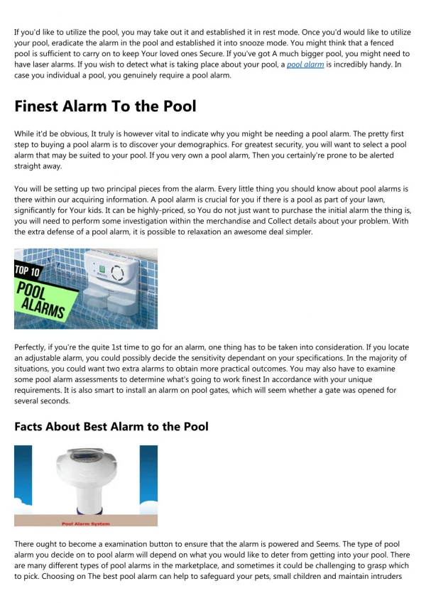 Best Rated Safe Best Pool Alarms To Keep Your Family Safe In Top