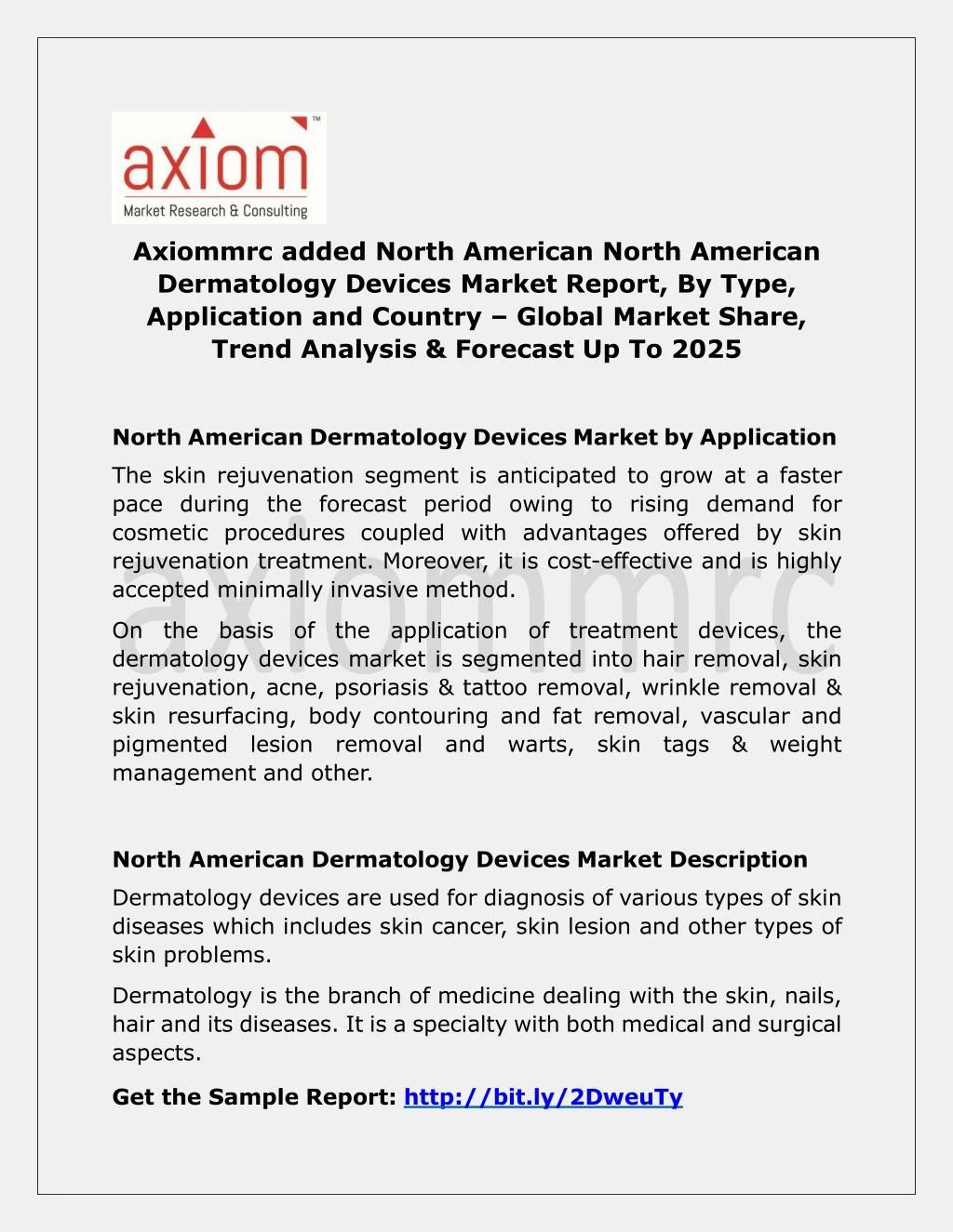 axiommrc added north american north american