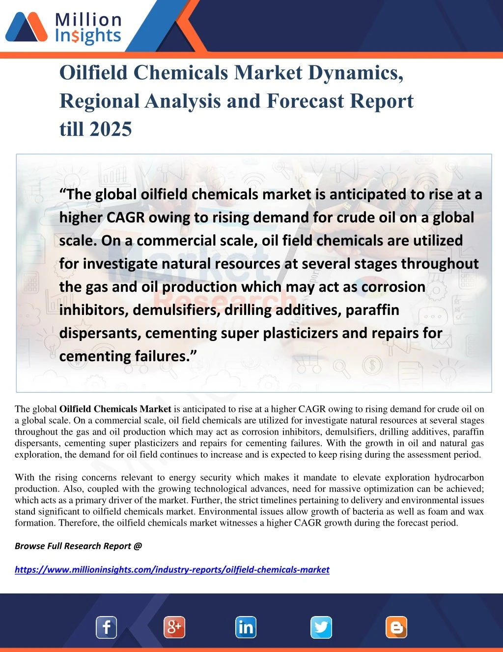 oilfield chemicals market dynamics regional
