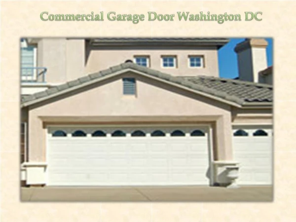 Commercial Garage Door Washington DC