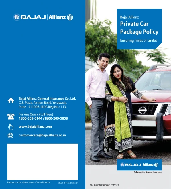 Bajaj Allianz Private Car Package Policy