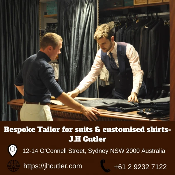 Bespoke Tailor for suits & customised shirts-J.H Cutler