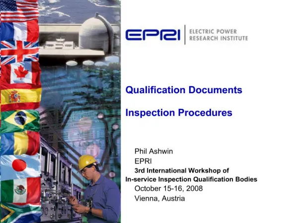 Qualification Documents Inspection Procedures
