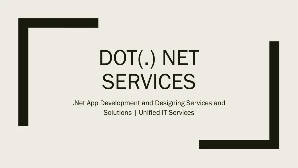dot net services
