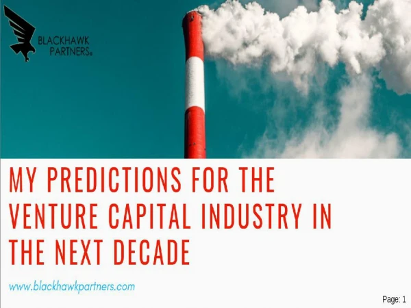 Predictions for the venture capital industry in the next decade - Ziad Abdelnour