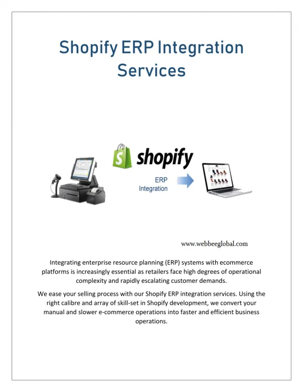 Shopify ERP Integration Services