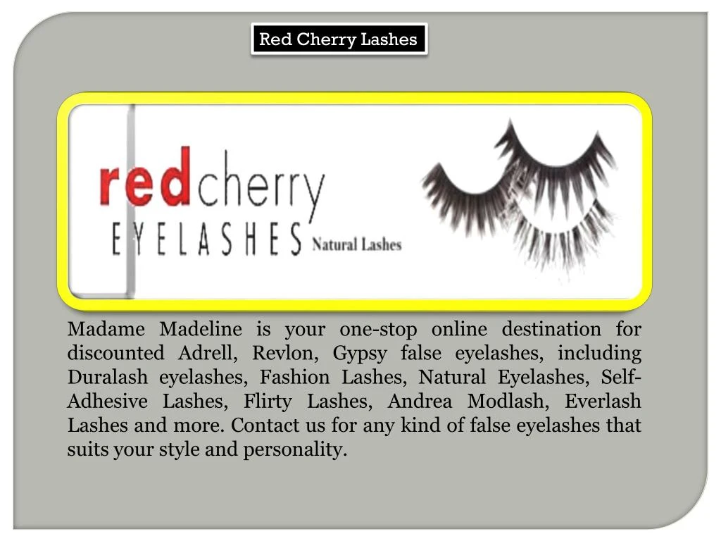 red cherry lashes
