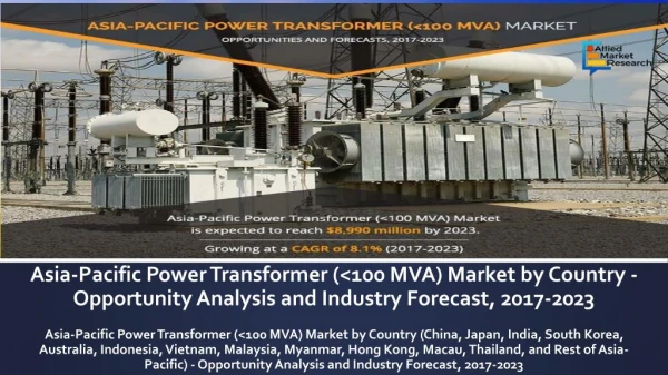 Asia-Pacific power transformer (<100 MVA) market