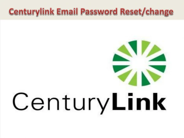 How to Recover/Change/Reset CenturyLink Email Password